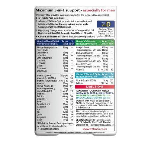Vitabiotics Wellman Max - 84 Tablets